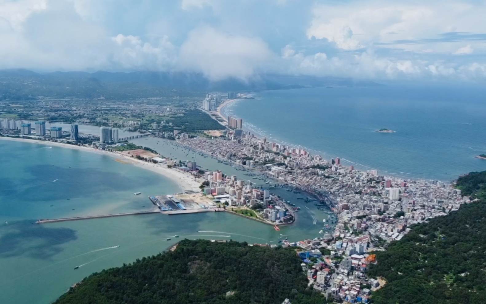 惠州双月湾全景图图片