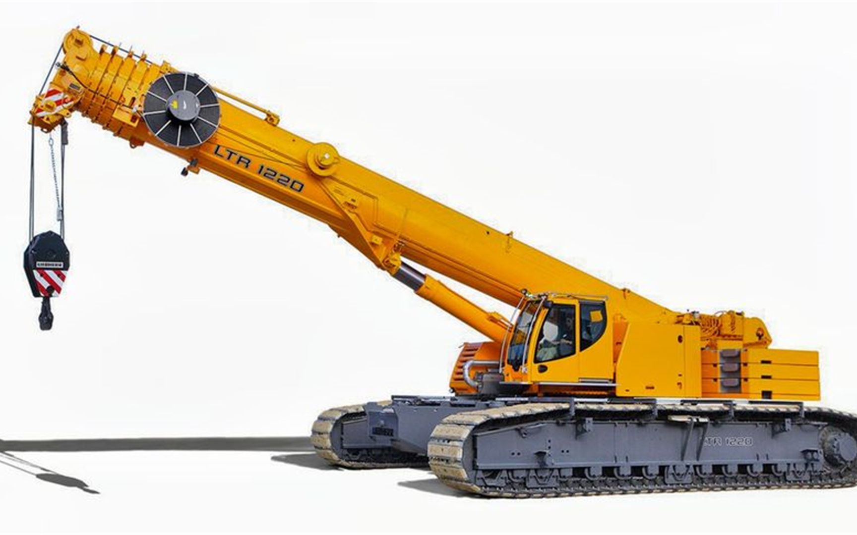 你见过不用打腿的履带式伸缩起重机吗?利勃海尔ltr1220了解一下