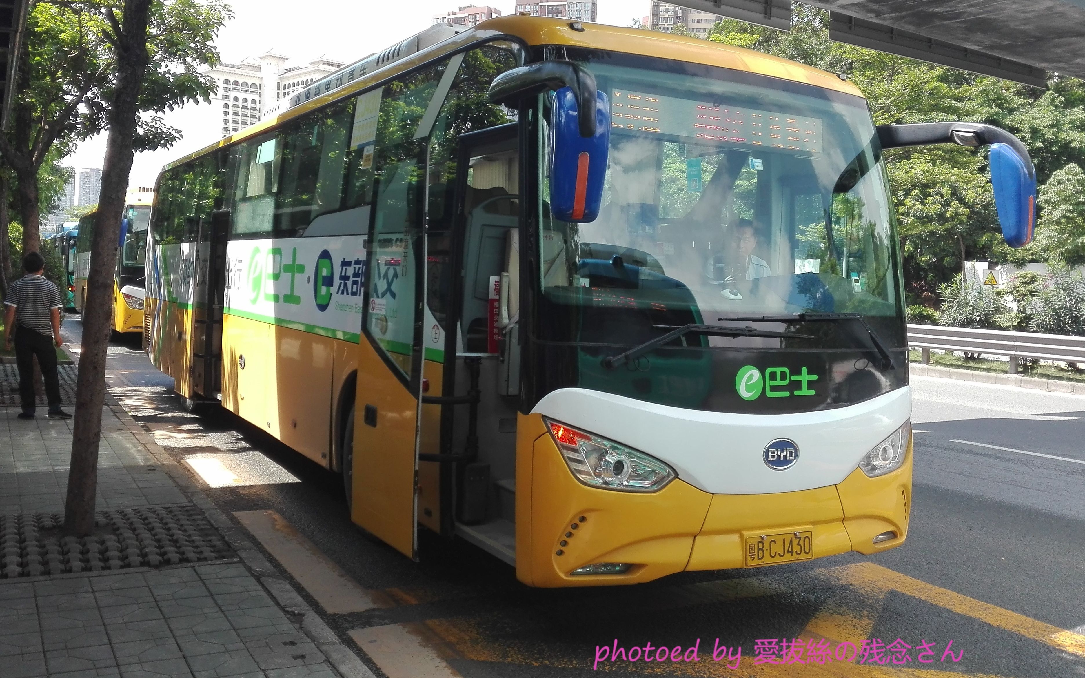 深圳公交m414线大站快车因故非常规线路走向行车视频