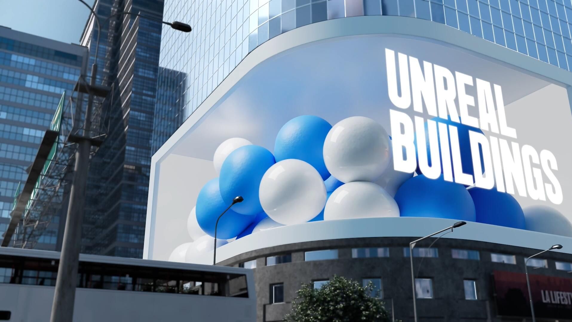 fcpx插件:4个超现实建筑裸眼3d虚拟投影渲染广告产品展示