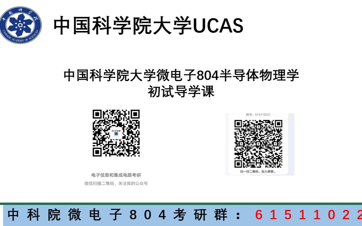 24中科院微电子804半导体物理初试导学课哔哩哔哩bilibili