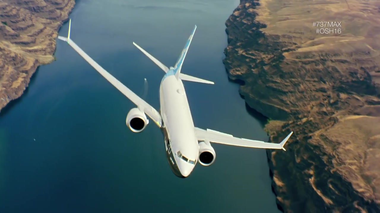 737-8max 试飞录像,献礼波音百年