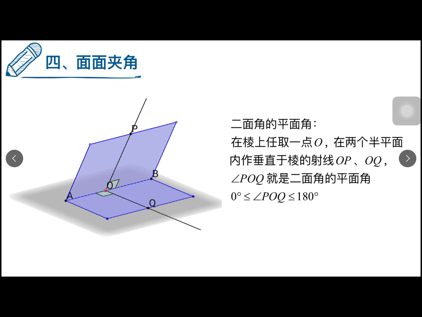 【20171221】二面角的幾何研究法