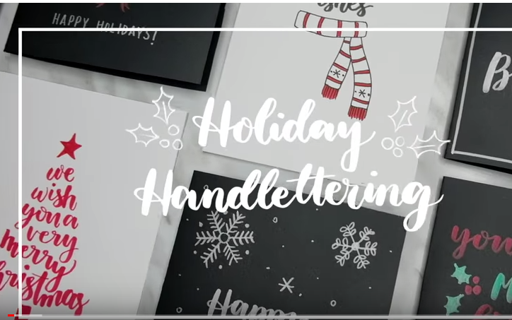 【youtube搬运】十种超简易手写贺卡如何制作Holiday Hand Lettering  10 Handmade Holiday Card Ideas!哔哩哔哩bilibili