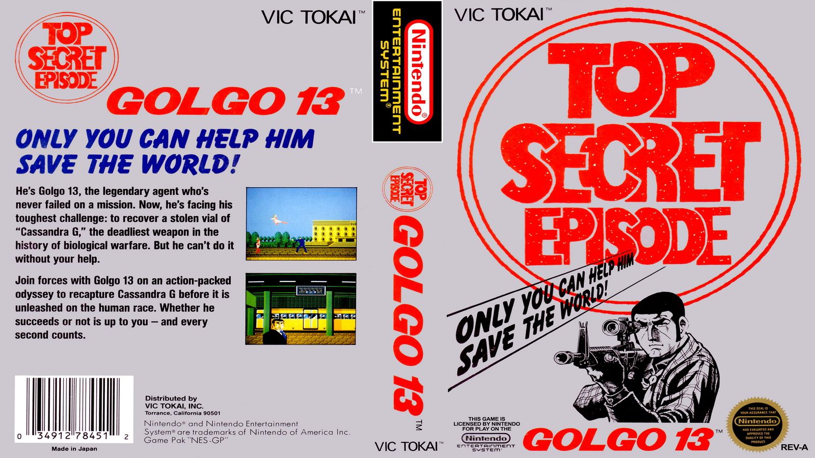 [WiiGuy系列自压423] NES/FC 游戏音乐 Golgo 13: Top Secret Episode 狙击13 第一章 众神的黄昏 OST 立体声版哔哩哔哩bilibili