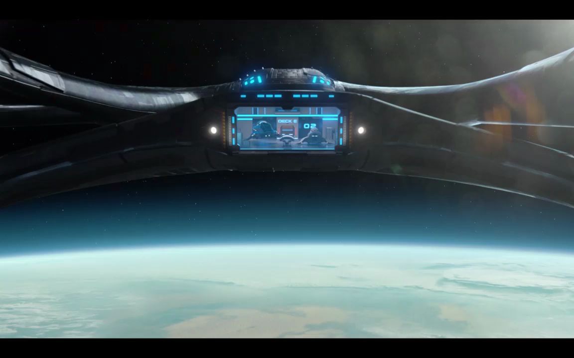 奥维尔号 从行星轨道搭乘星际穿梭机登陆行星