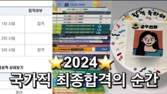 Скачать видео: 【中字】【UDAN】韩国发疯姐成功上岸!!国家职最终合格的瞬间!最后一个公考生Vlog