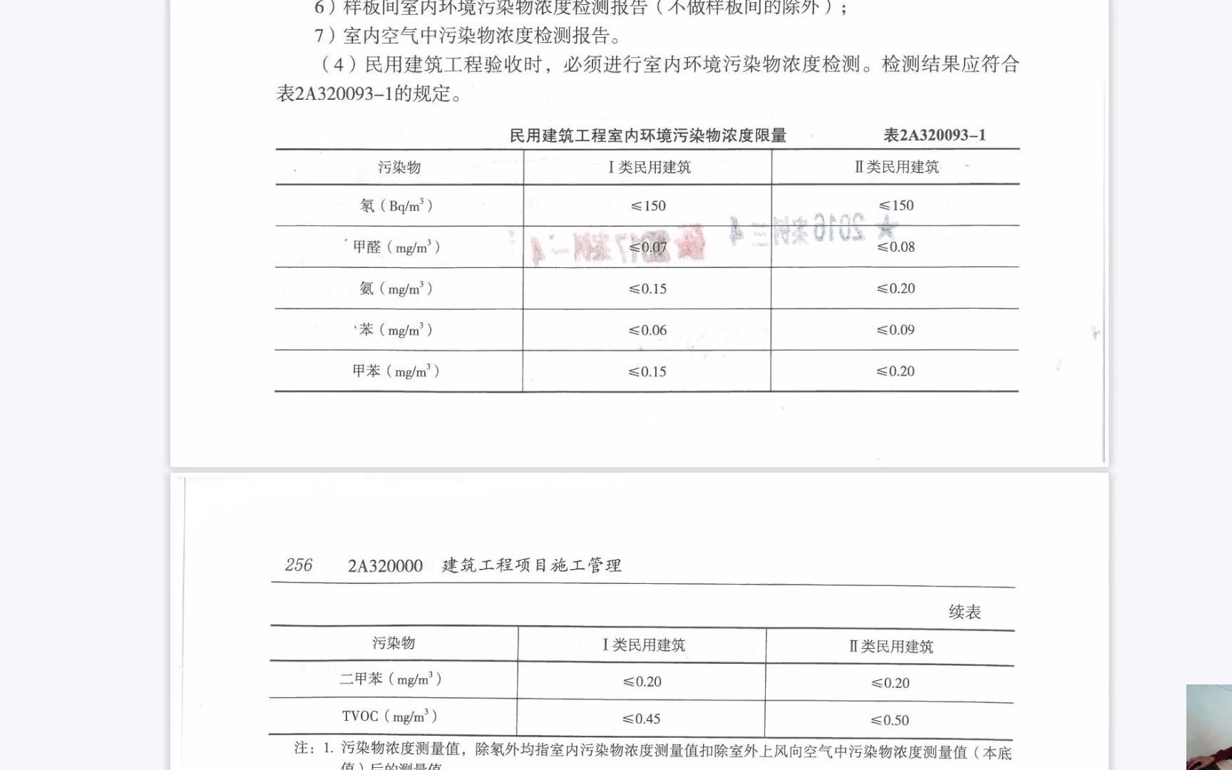 [图]2021二建实务第二批三4.根据控制室内环境污染的不同要求，该建筑属于几类民用建筑工程表3中符合规范要求的检测项有哪些还应检测哪些项目