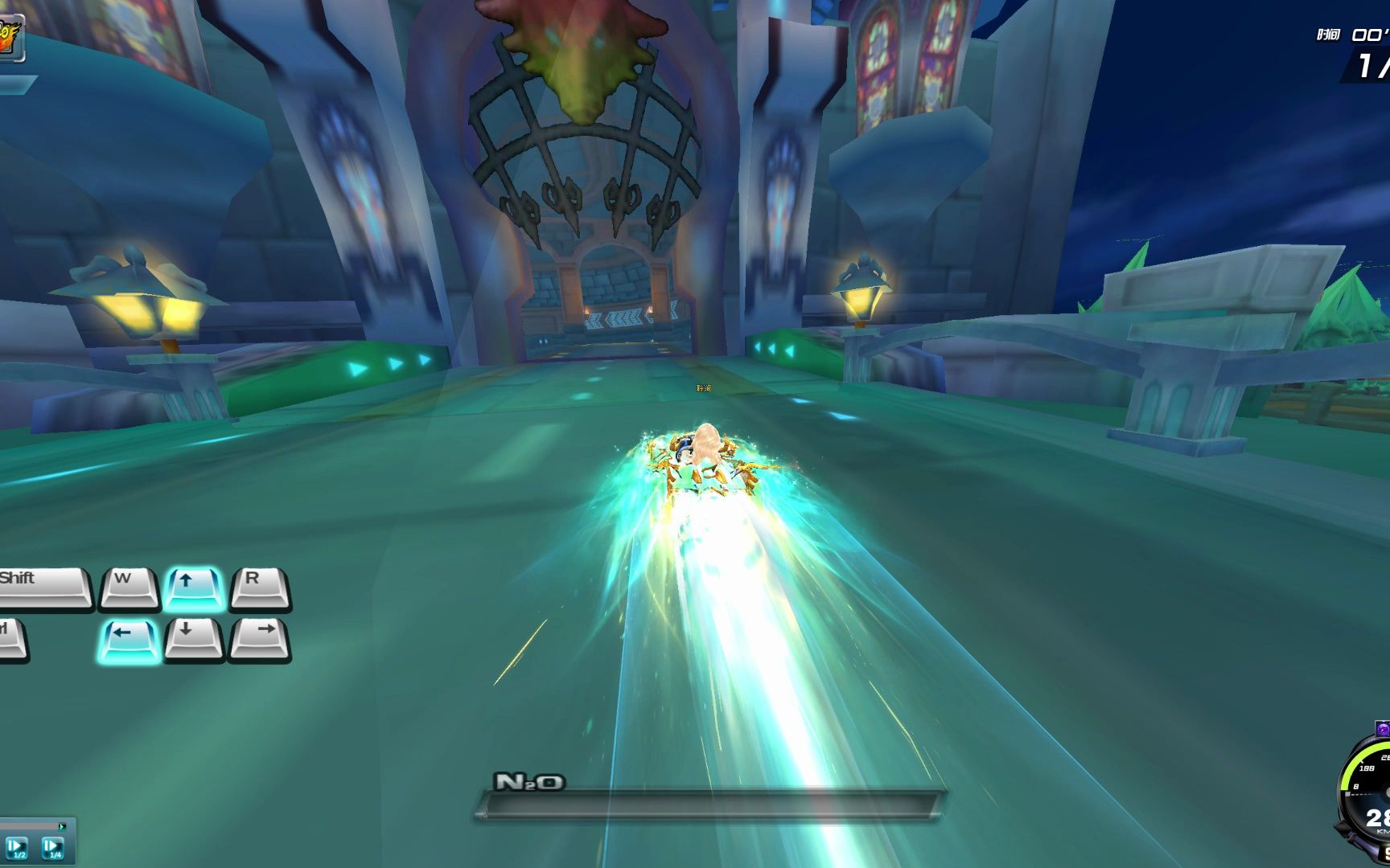 qq飞车 小跑一下 古堡森林