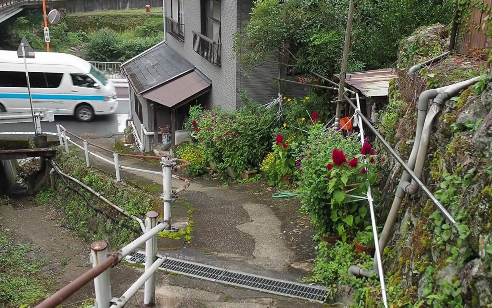 日本乡村 - 東吉野村小川(鷲家口)の古い家並(奈良県東吉野村小川)