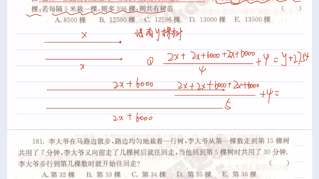 [图]管综数学之植树问题