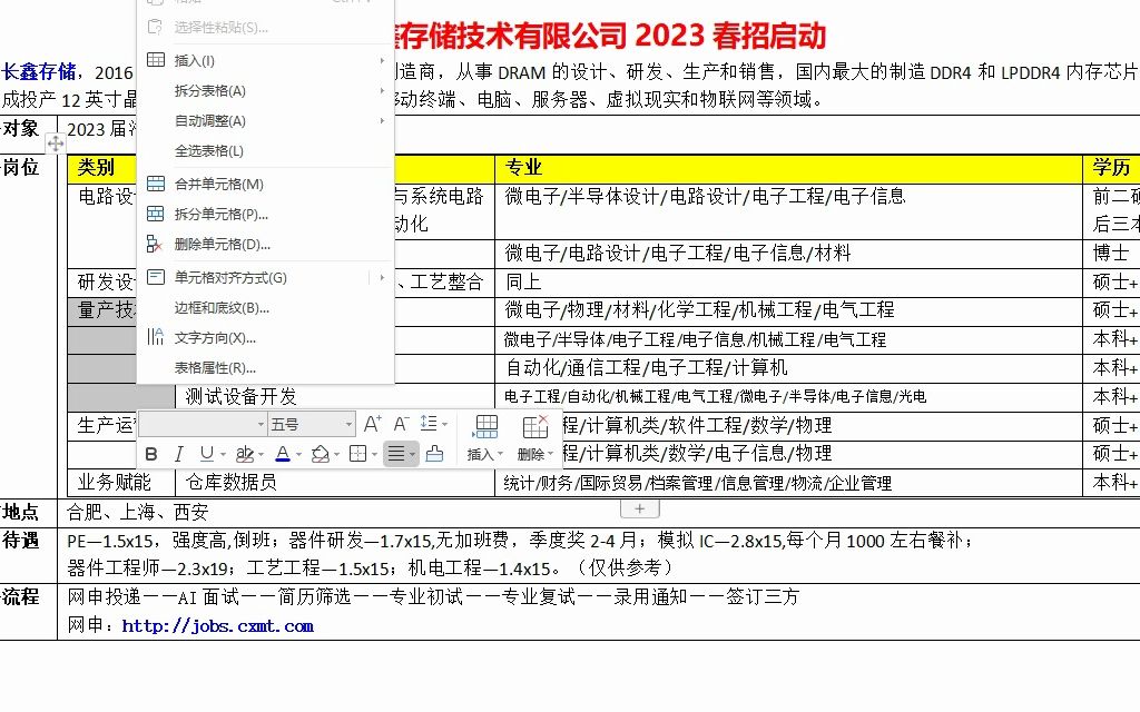 长鑫存储技术有限公司2023年春招启动哔哩哔哩bilibili