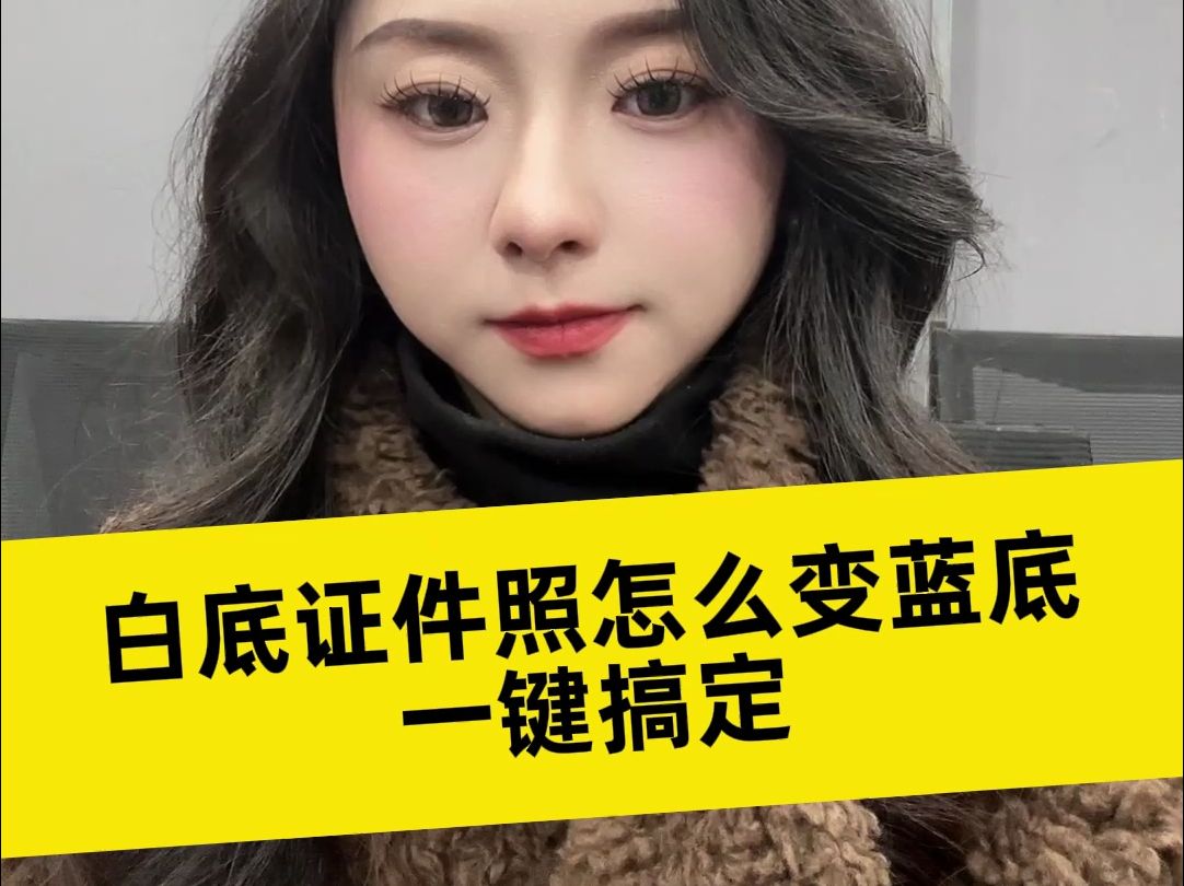 白底证件照怎么变蓝底?一键搞定