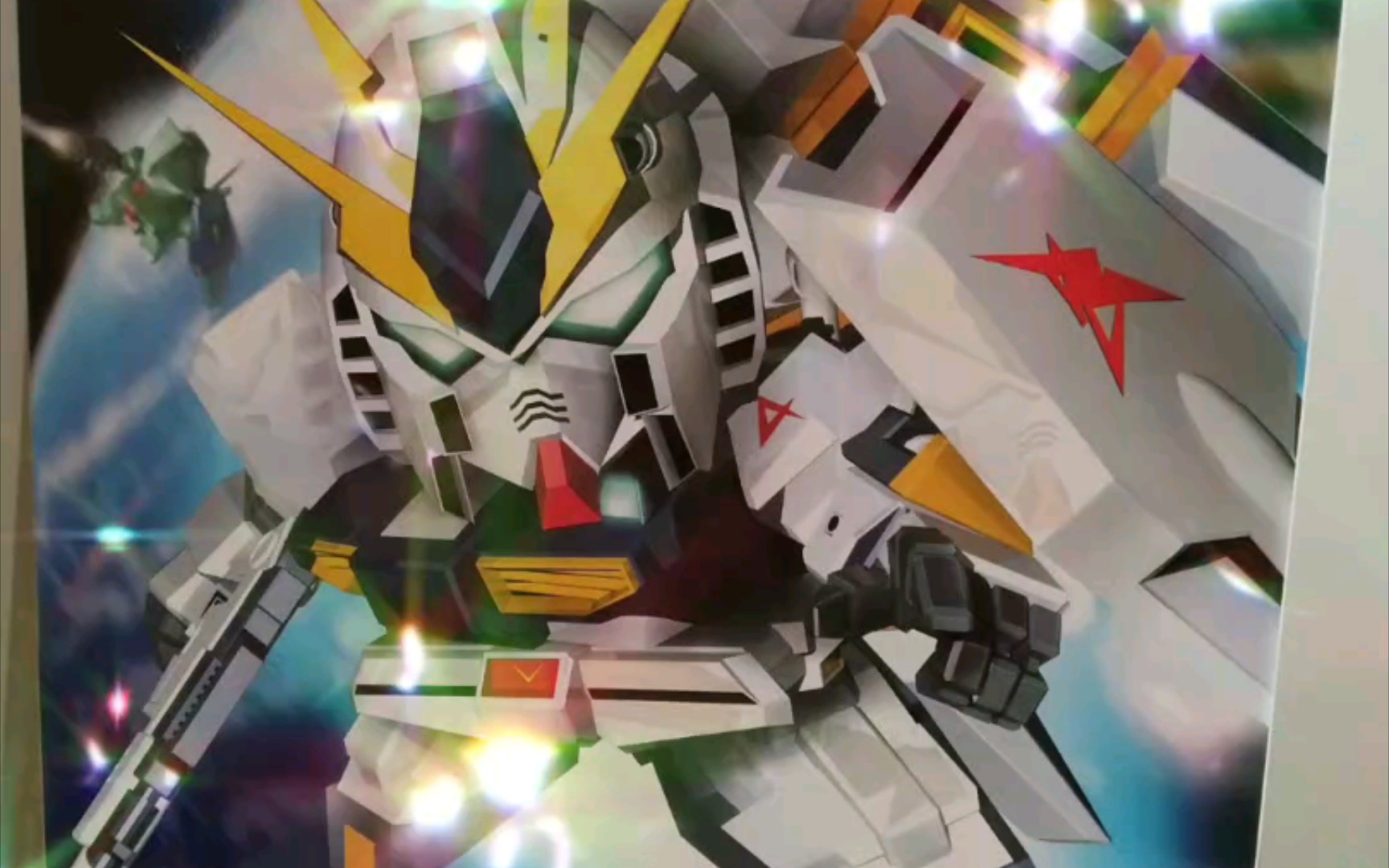 sd new gundam rx-93牛高达,素组