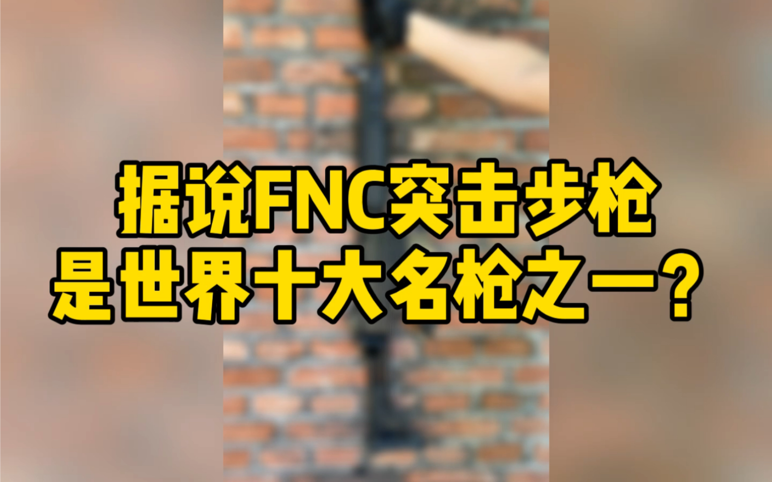 据说FNC突击步枪是世界十大名枪之一?哔哩哔哩bilibili