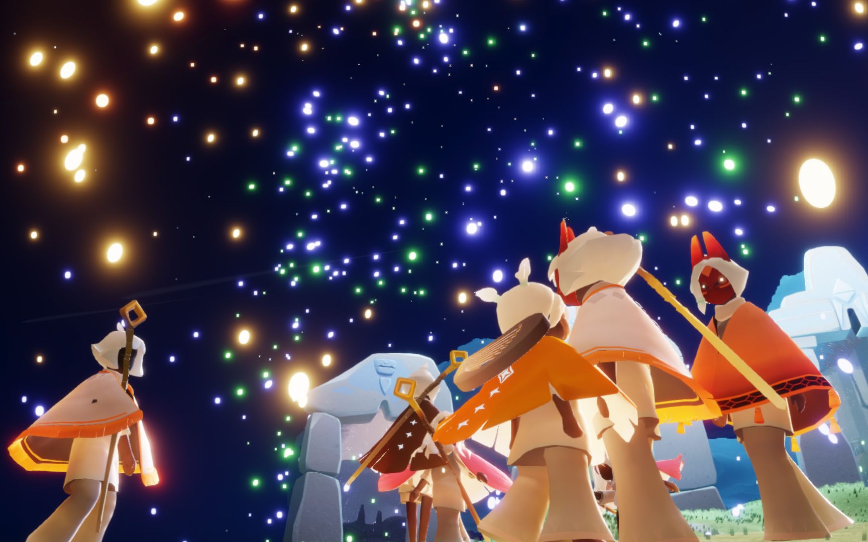 【sky光遇】还记得那一天绽放的烟花嘛?