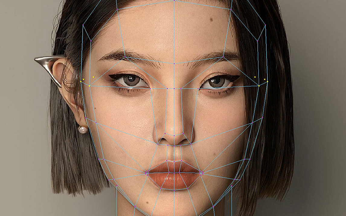 【maya建模】3d写实女性人物建模,maya超详细零基础人头布线技巧讲解