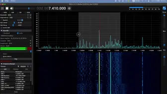 RTL-SDR接收7410kHz 火龙电台极为短暂的测试
