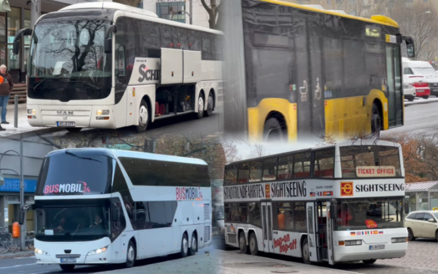 雪日里 德国柏林街头的巴士 & 公交