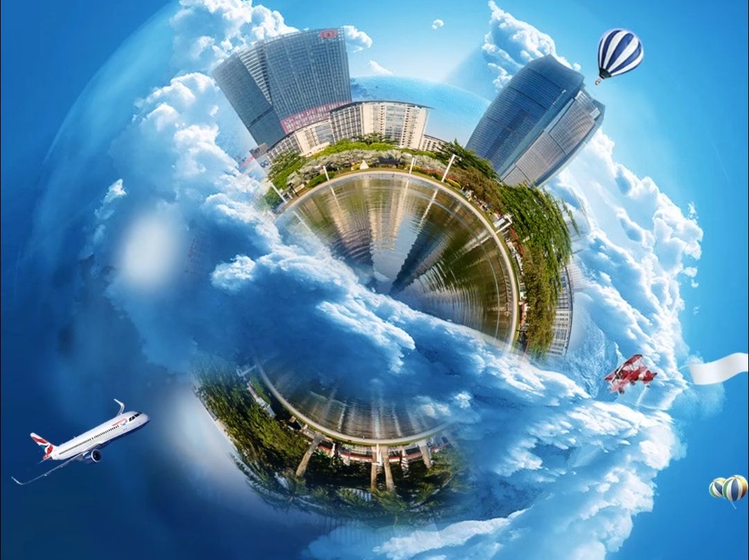 ps滤镜应用—炫酷的极坐标效果海报