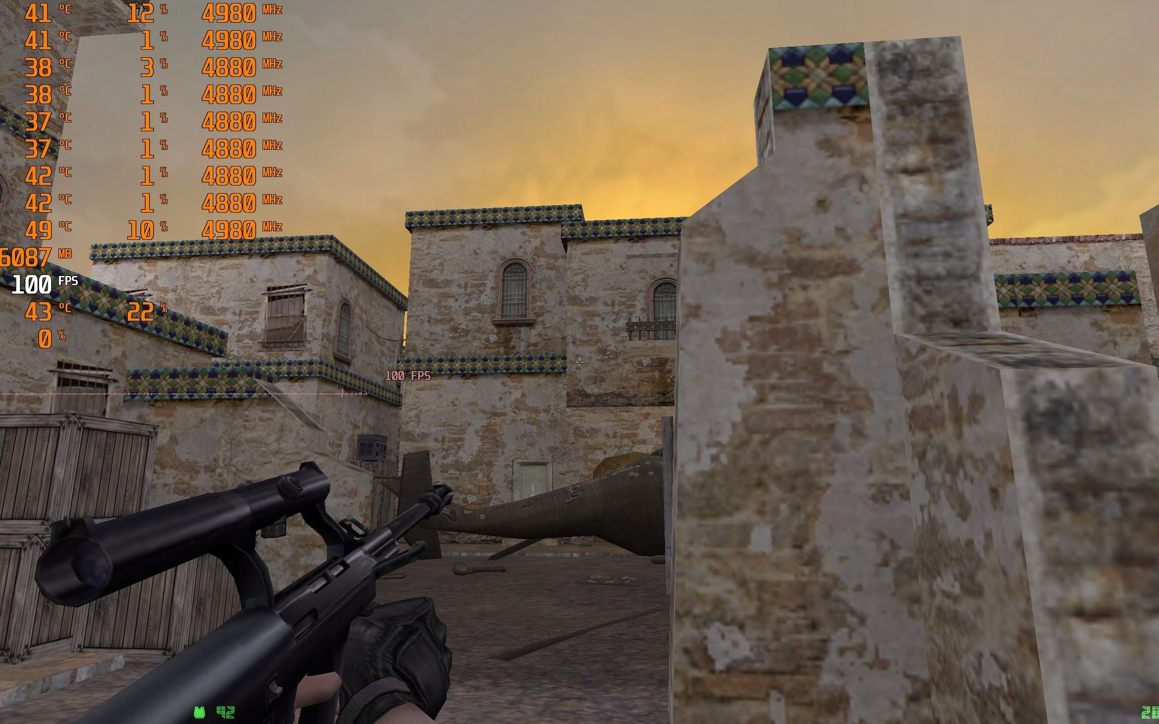 cs零点行动 标准2k分辨率 12900k 3080 12g 只能用n卡录制全屏