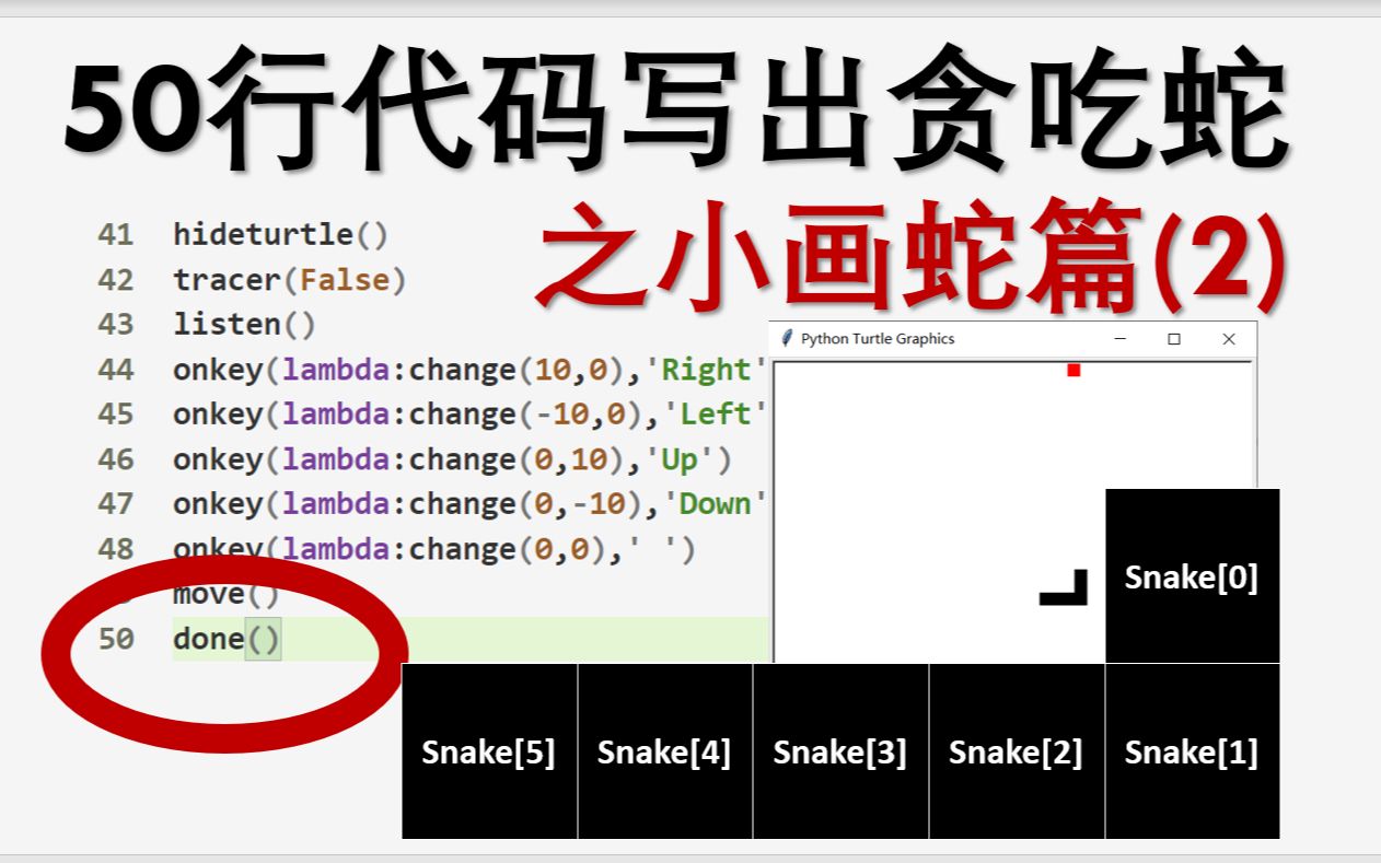 【python游戏编程】 贪吃蛇(2) 队列与循环 (简介有代码)哔哩哔哩bilibili