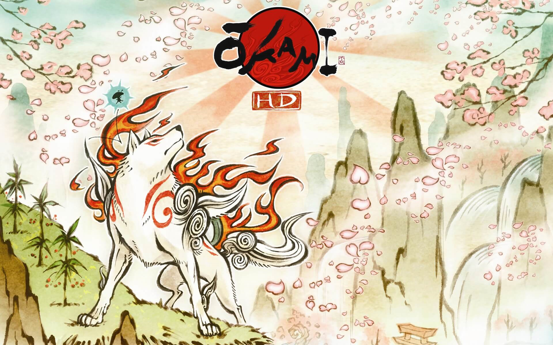 [图]《大神OKAMI 绝景版》第一笔：天照·大神