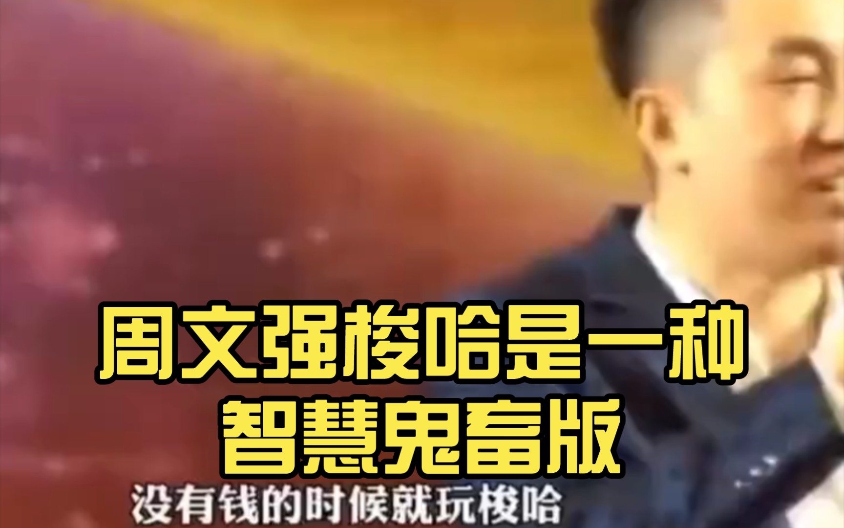 周文强梭哈是一种智慧鬼畜版!