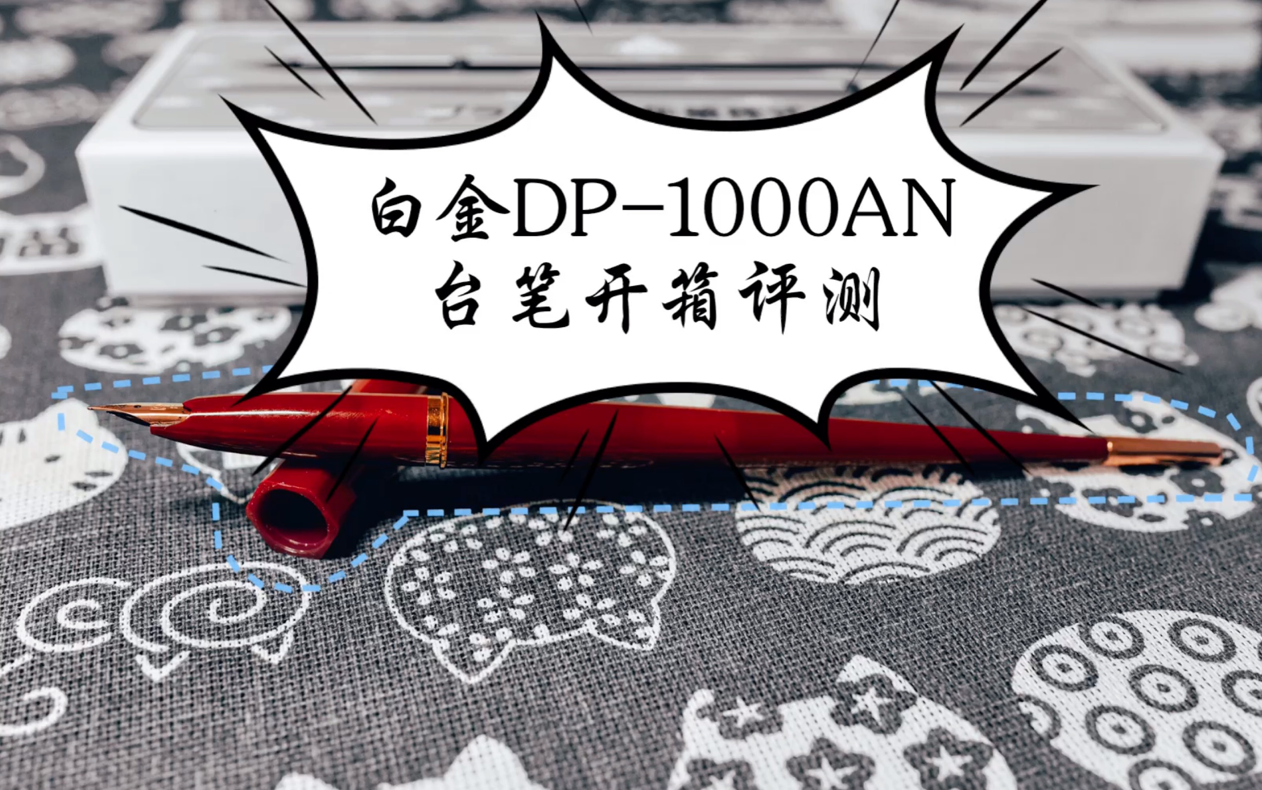 【钢笔开箱】白金DP1000AN台笔开箱哔哩哔哩bilibili