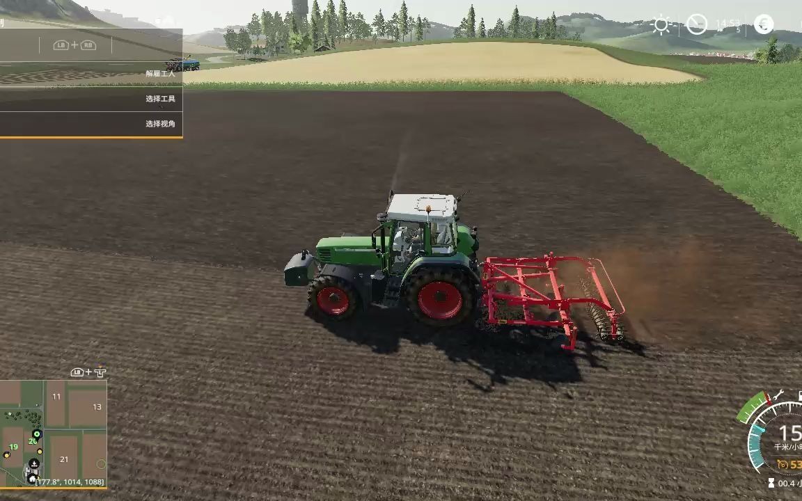 【模拟农场19】第10期;终于雇人把地犁完了.