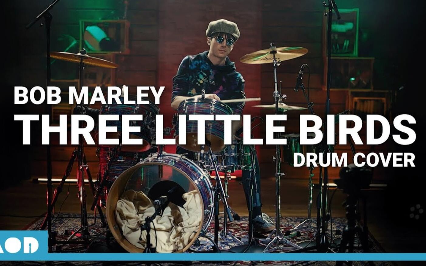 [图]鼓翻打 雷鬼乐教父Bob Marley的Three Little Birds - Drum Cover By Pascal Thielen