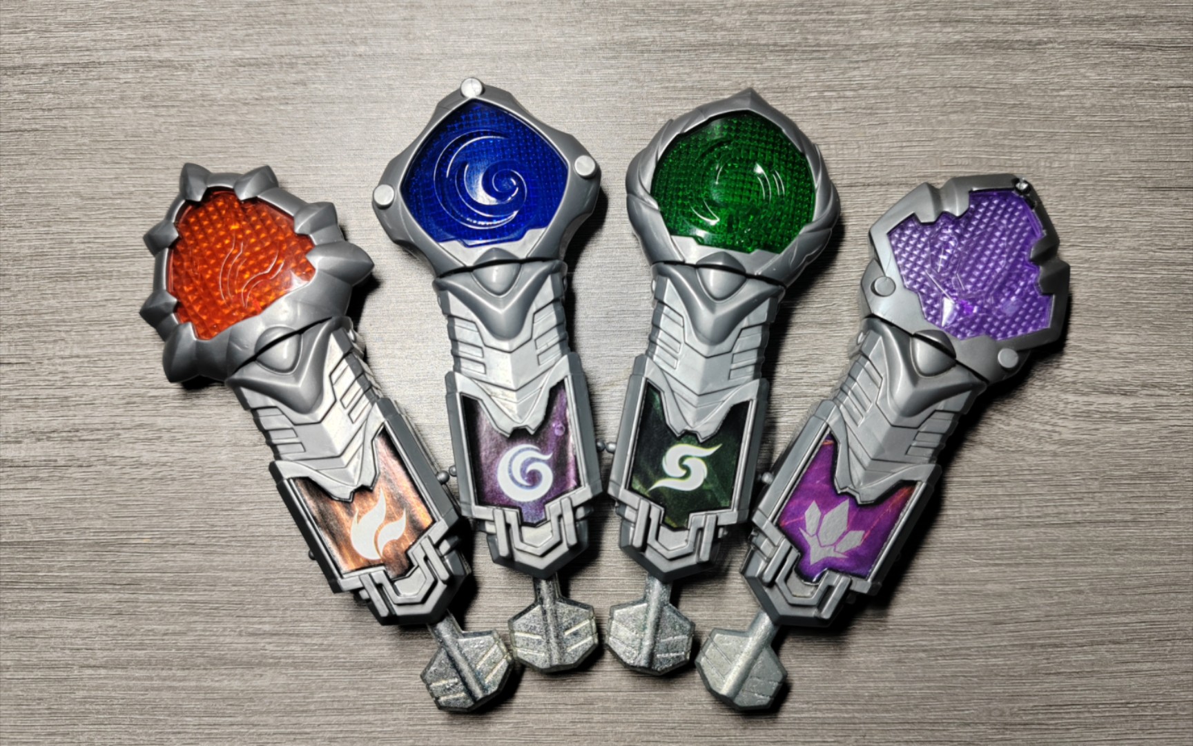 呀呼,焰,啸,飓,峭 四元素铠甲原色召唤钥匙集齐!声光音效展示.