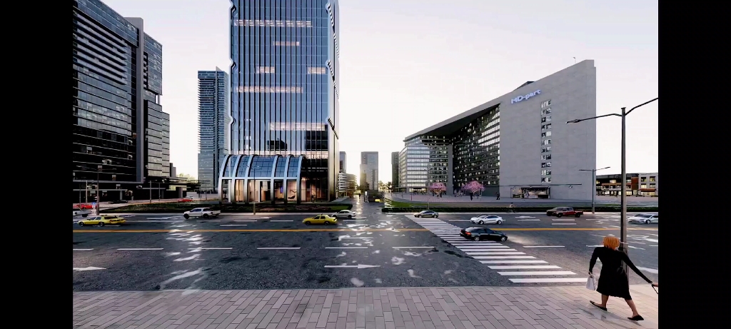 5d渲染建筑漫游动画