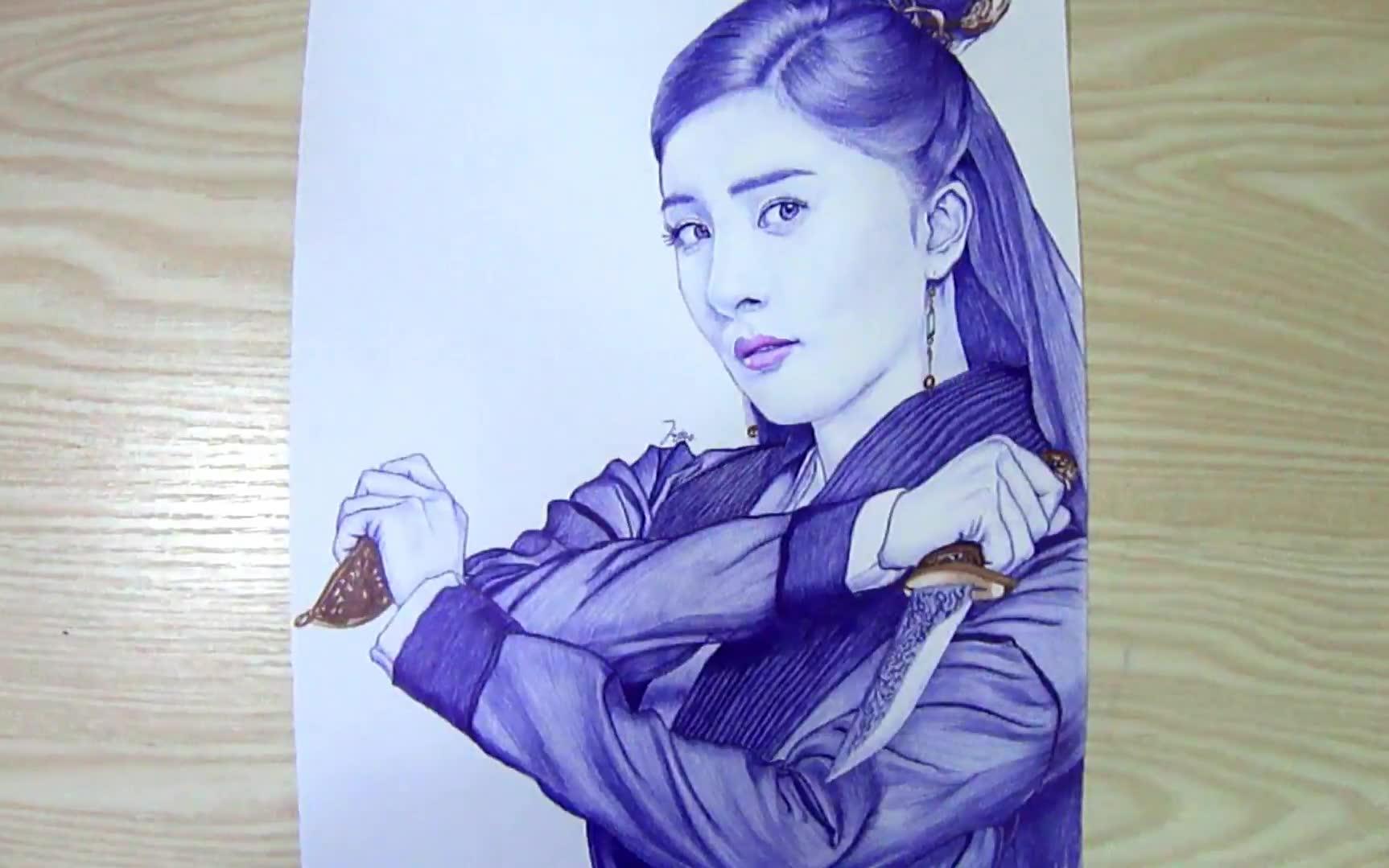 手绘《扶摇》杨幂_哔哩哔哩_bilibili