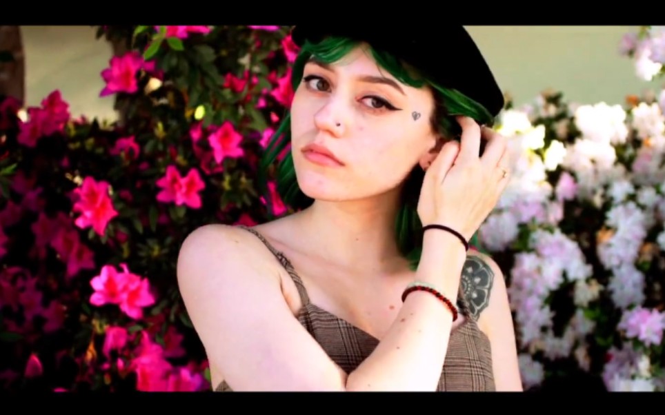 最适合绿色头发的小姐姐之一了~歌曲:f** u ——kailee morgue ~_哔哩