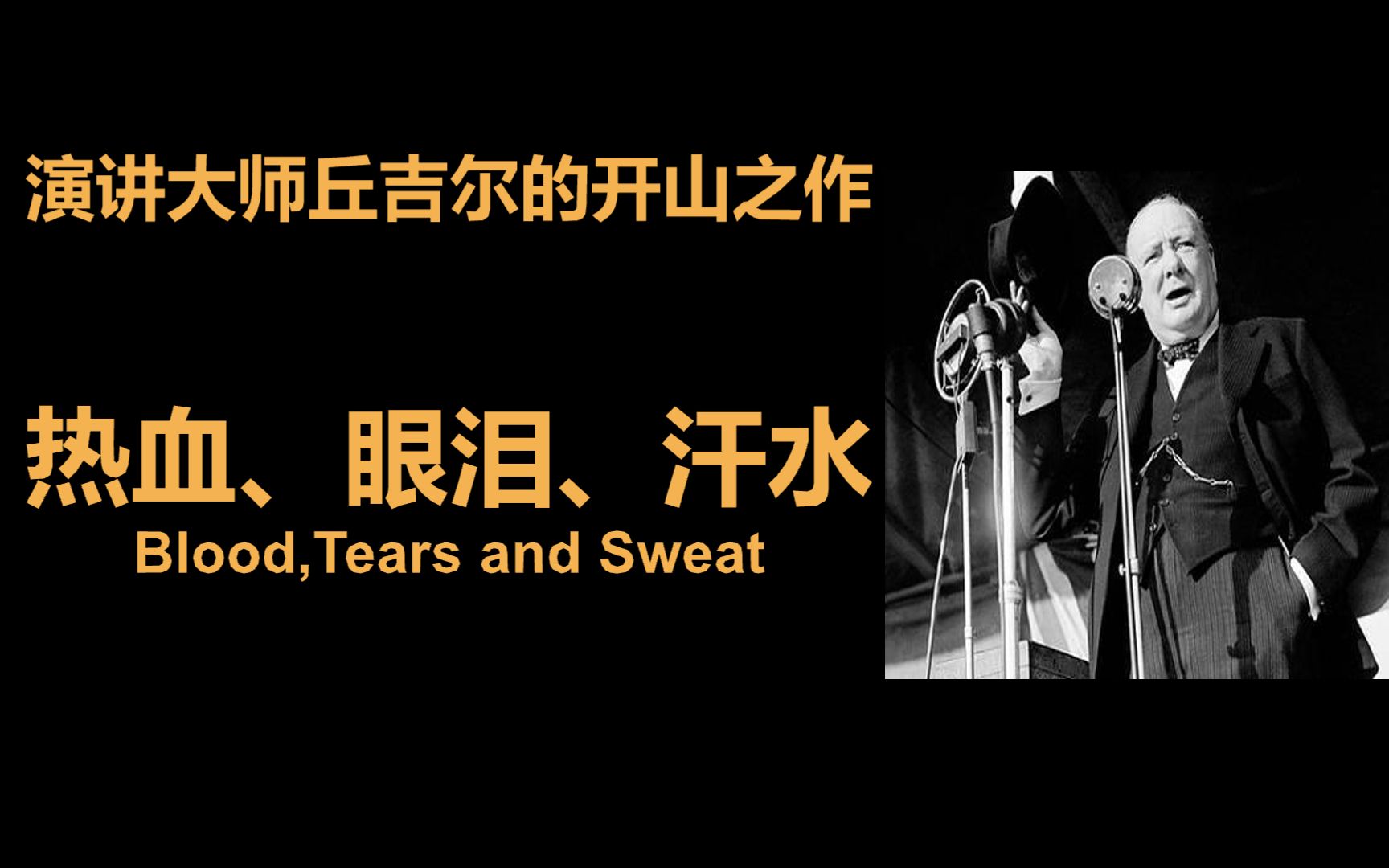 [图]（中英双字）“热血，眼泪和汗水”丘吉尔的首次国会演讲实况音频！ 钢铁雄心4同盟国演讲DLC