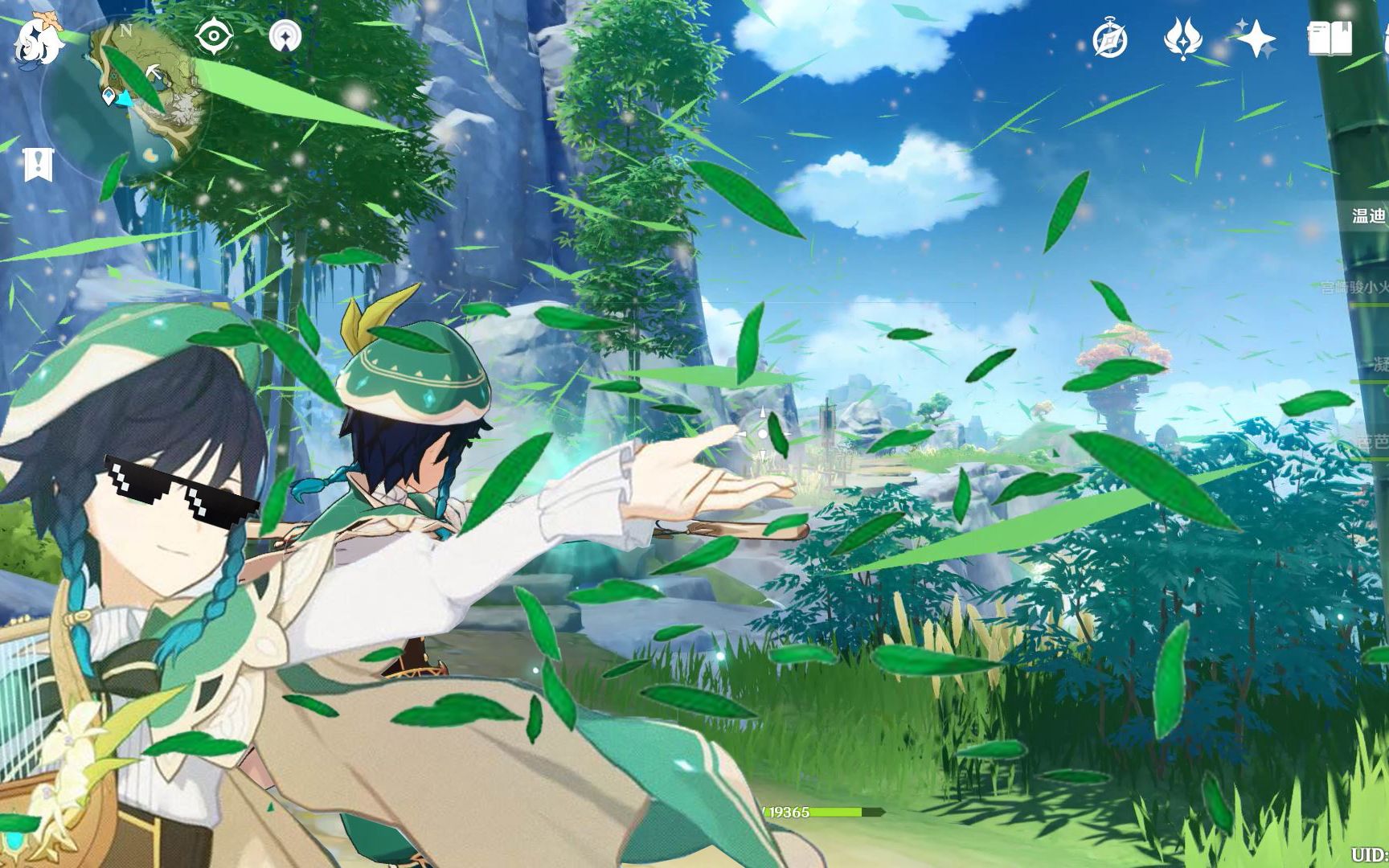 【原神/温迪bug】  漫    天    飞    竹!