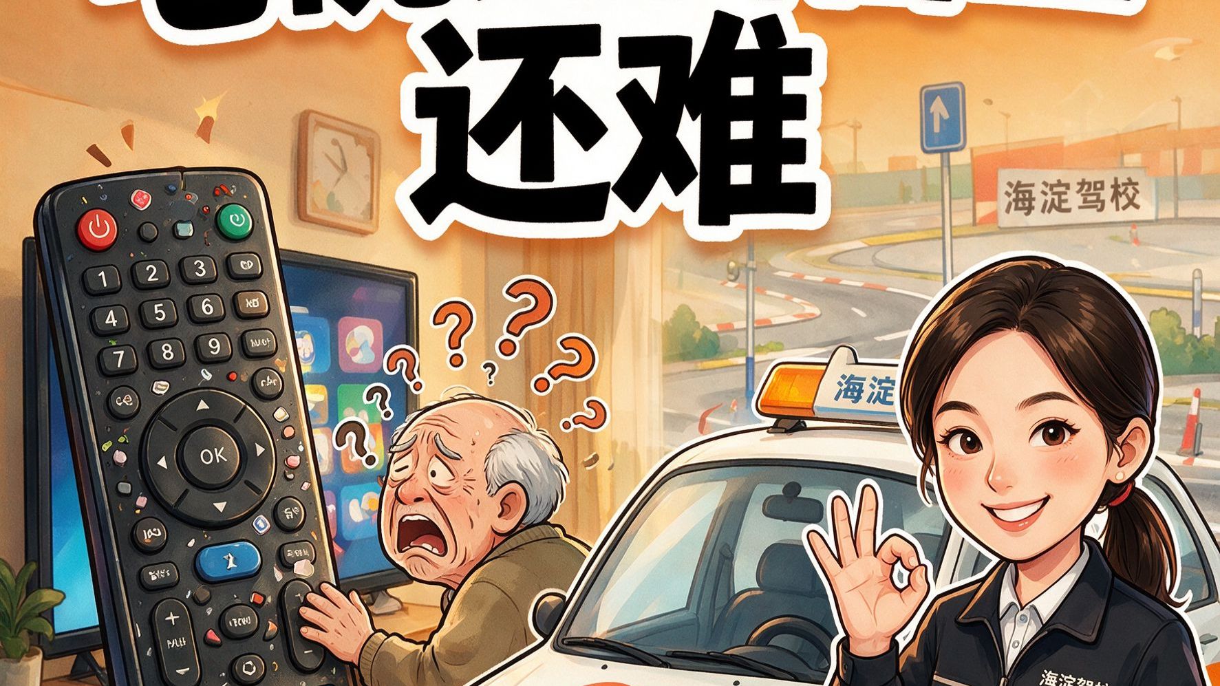 罗永浩气上热搜：电视比科目二还难📺