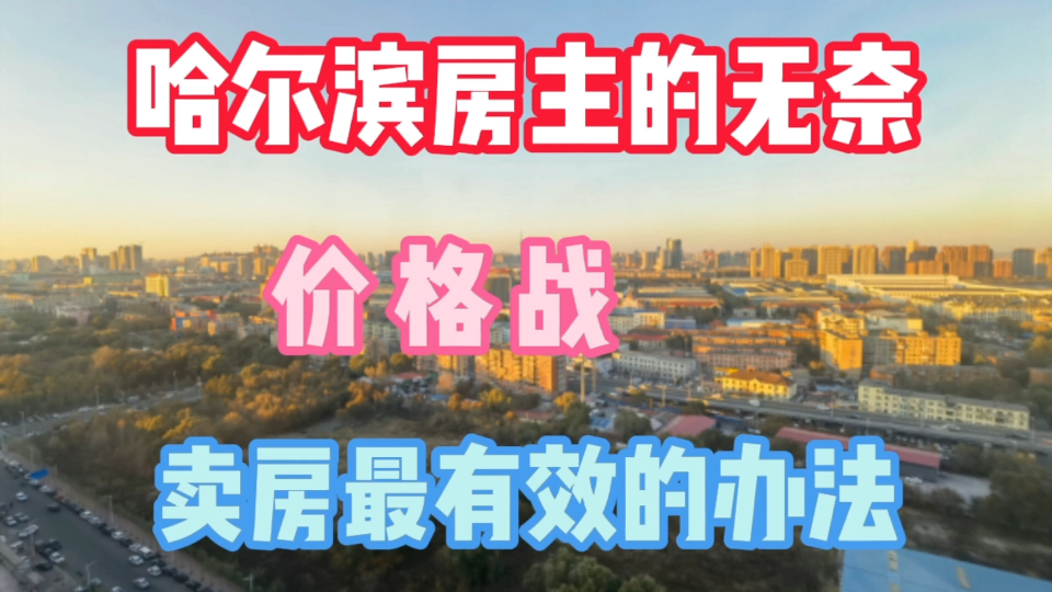 房主害怕房子被银行收回 谁也没有办法 哈尔滨这个价格可以了哔哩哔哩bilibili