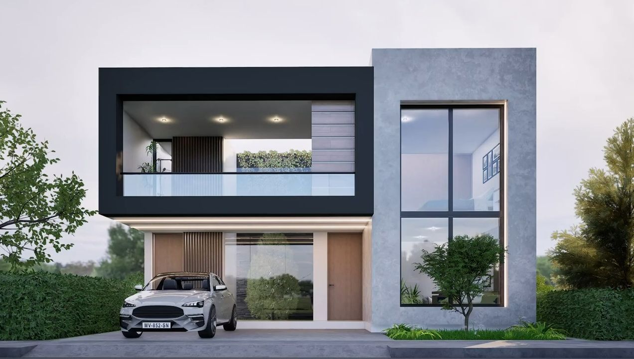 房屋设计10x13米|10x13米的房子二层别墅设计效果图【搬运】 modularq