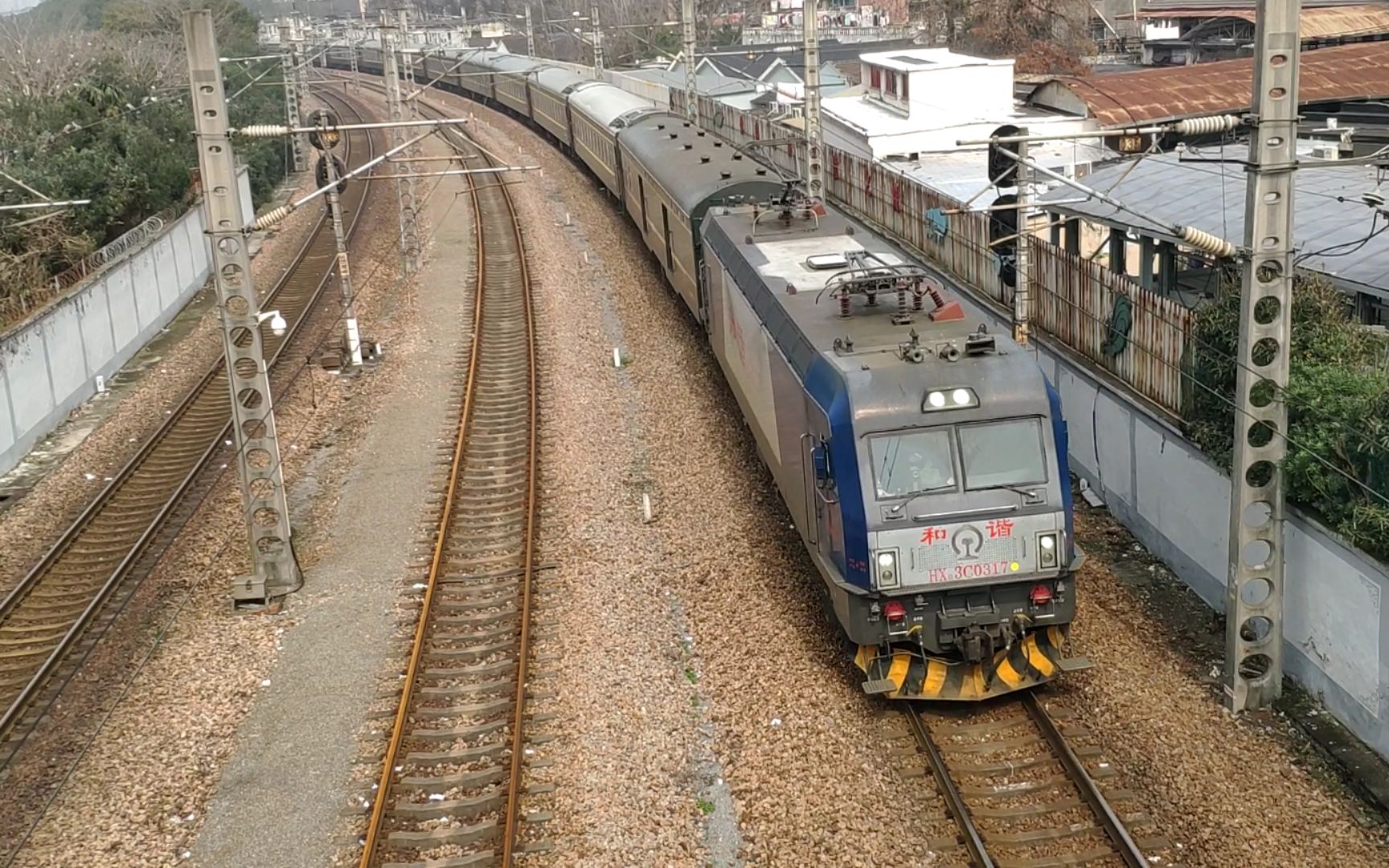【中国铁路】k1209次 hxd3c-0317友好鸣笛[沪昆绕行线][金衙庄天桥]