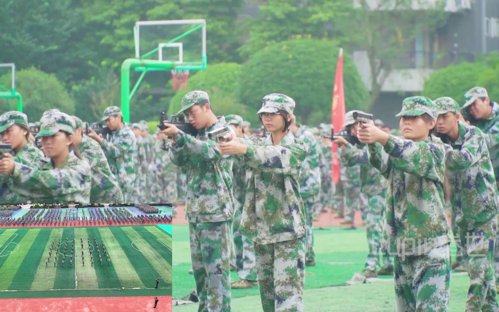 [图]军训战术表演 现场BGM很带感