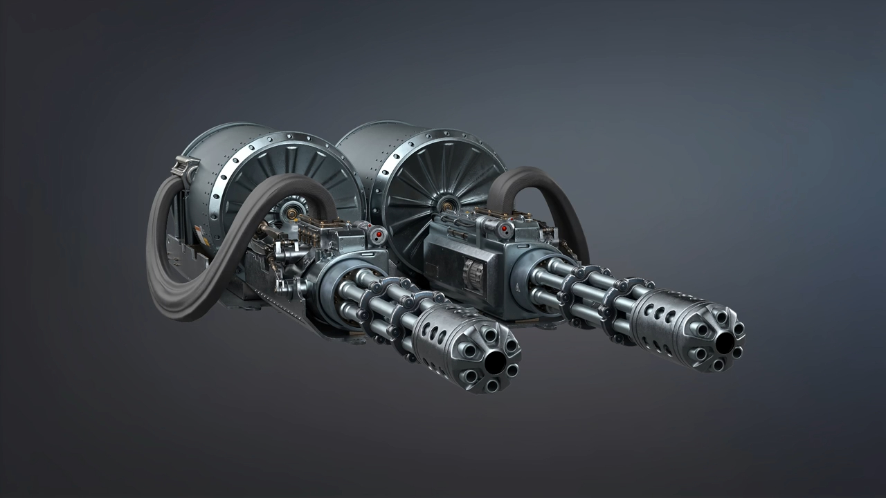 使用maya和substance 3d painter制作科幻《轻机枪》