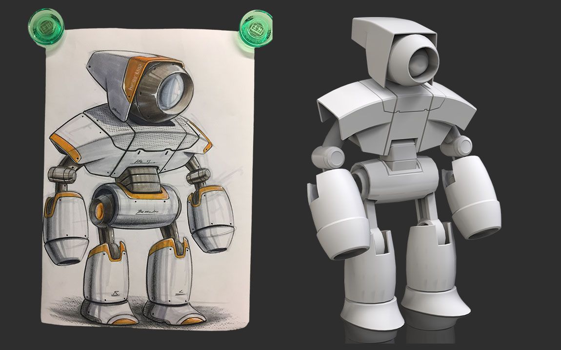 【3dmax机器人】零基础入门详细讲解"机器人"模型布线教程