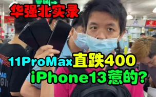 Descargar video: 确定崩盘11ProMax直跌400，好成色256G随便挑，iPhone 13惹的？