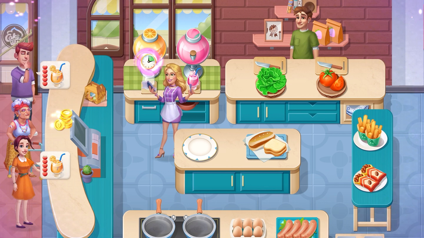 开心大厨-热狗店全星通关