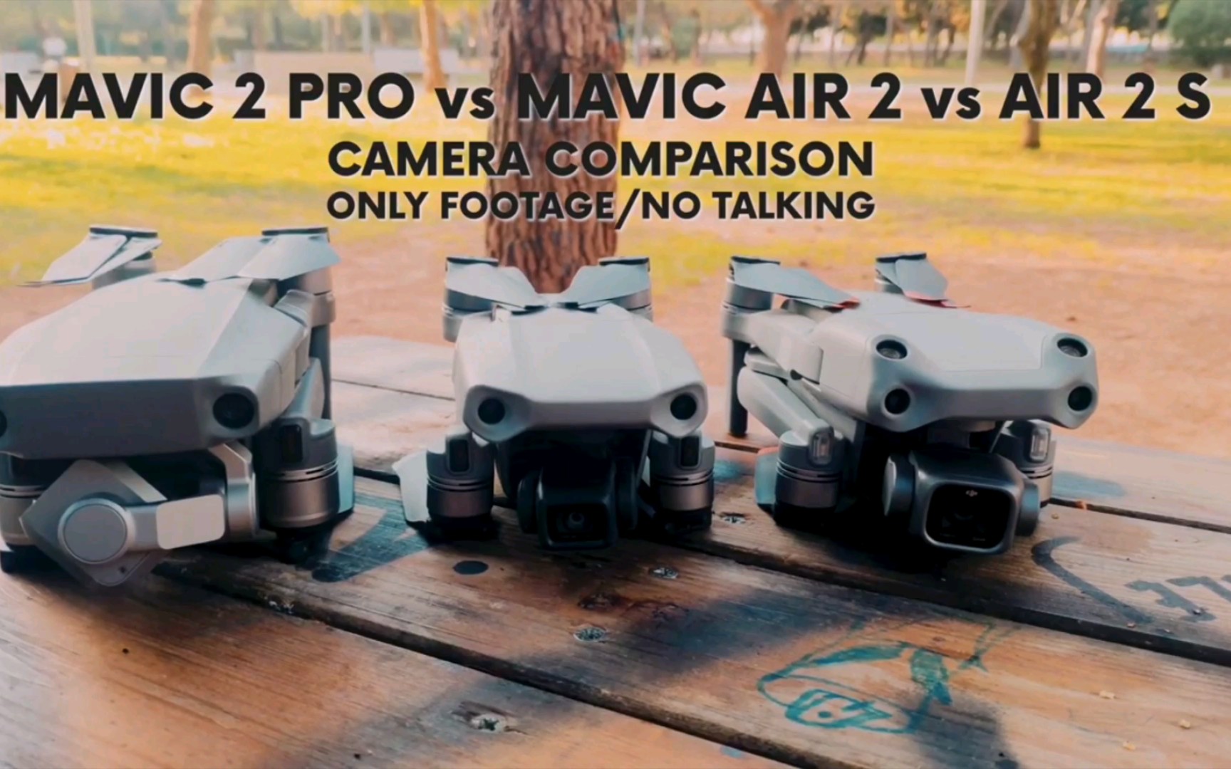 dji 大疆三款无人机画质对比 air 2s vs mavic 2 pro vs air 2 视频