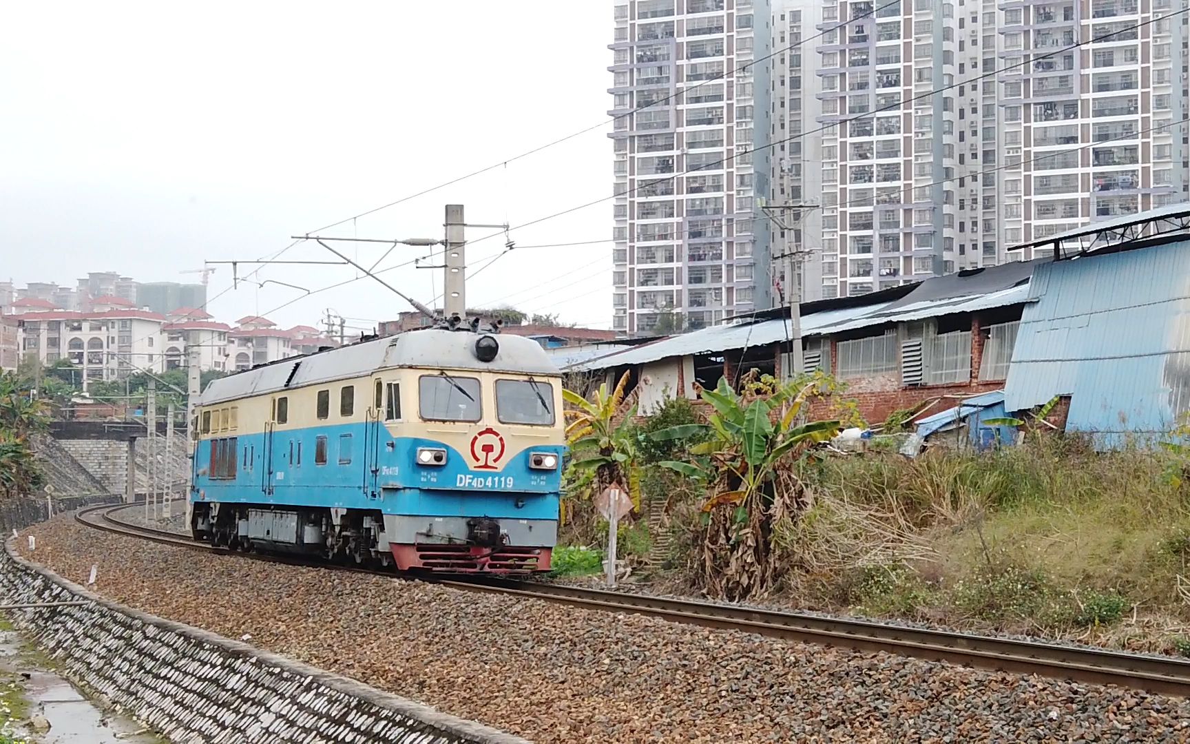 南环上行线拍东风4dh高速摄像