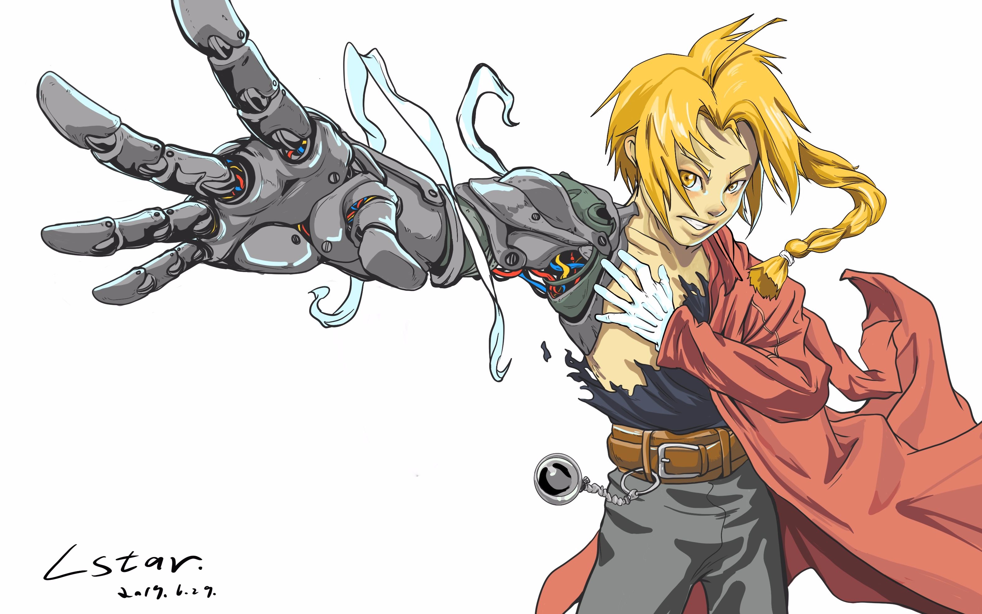 【ipad绘画过程录屏】【钢之炼金术师】 爱德华--bgm--again_哔哩哔哩