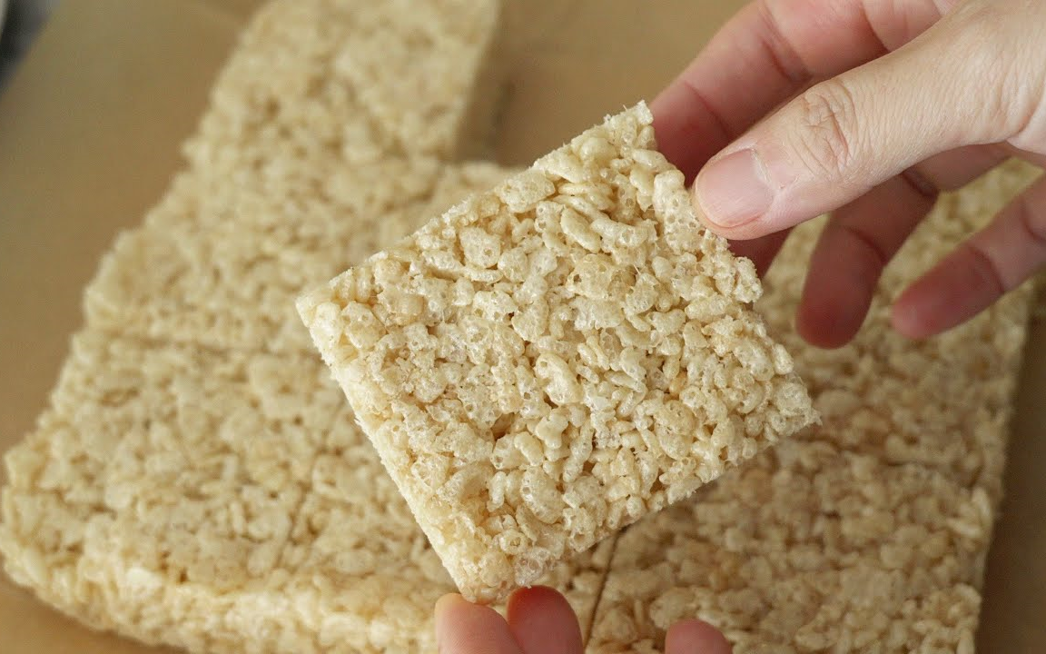 【rascipe】低糖棉花糖自制米花脆零食~|lower sugar homemade rice